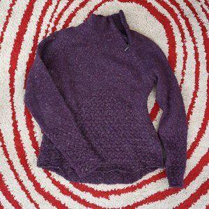 Royal Robbins Womens Purple Zip-neck Sweater Excellent Condition Size Medium